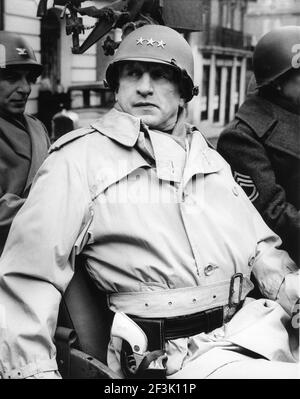 GEORGE C. SCOTT in his Oscar Winning Role as General George S. Patton Jr in PATTON : LUST FOR GLORY 1970 director FRANKLIN J. SCHAFFNER screen story and screenplay Francis Ford Coppola and Edmund H. North music Jerry Goldsmith Twentieth Century Fox Stock Photo