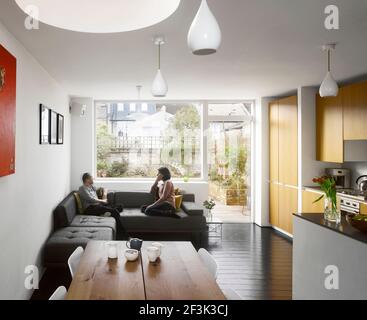Kitchen/dining room in house extension at rear. | Architect: Justin Nicholls | Designer: Justin Nicholls