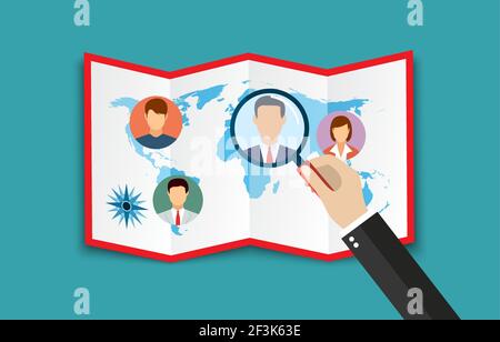 Human resources management concept Stock Vector