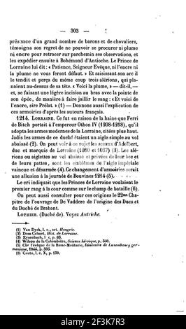 Publications de la société d'archéologie dans le duché de Limbourg vol 001 p 303. Stock Photo