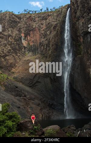 Wallaman Falls in Girringun National Park, the highest waterfall in Australia Stock Photo