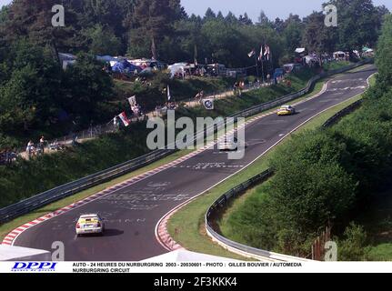 AUTO - 24 HEURES DU NURBURGRING 2003 - 20030601 - PHOTO : GILLES BOUVIER / AUTOMEDIA NURBURGRING CIRCUIT Stock Photo