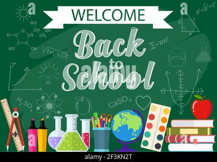 background from the school and education icons. Stock Vector