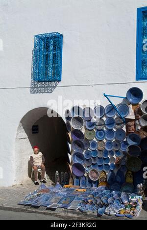 Crafts, Sidi Bou Said, near Tunis, Tunisia | NONE | Stock Photo