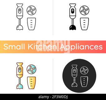 Immersion blender icon Stock Vector