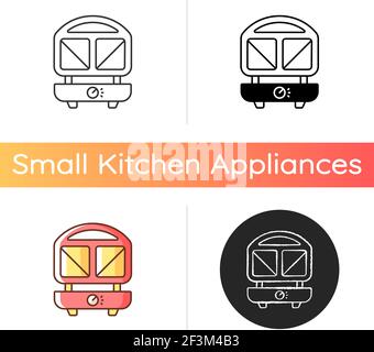Sandwich press icon Stock Vector