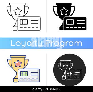 Rewards credit card icon Stock Vector