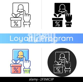 Subscription program icon Stock Vector