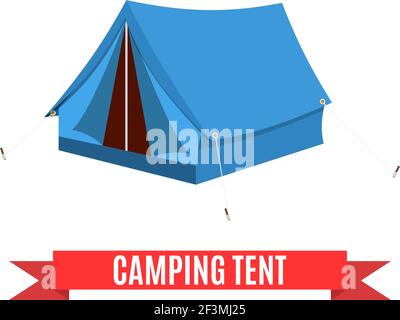 Camping tent vector icon. Stock Vector