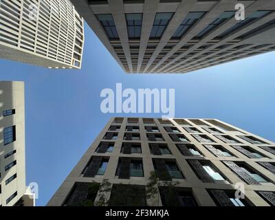 Building Architecture of Mushreib Downtown Stock Photo