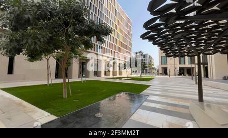 Building Architecture of Mushreib Downtown Stock Photo