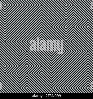 Vector design of black and white lines pattern, abstract black and white lines pattern, all on white background Stock Vector