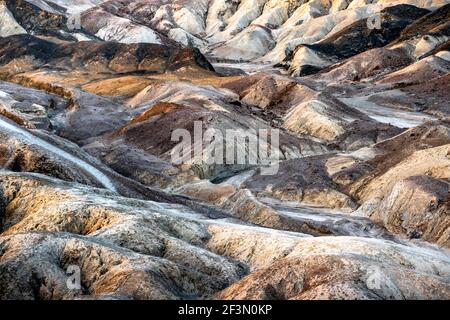 Beautiful colorful Death Valley National Park landscape travel image with mountains