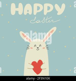 Happy Easter greeting card. Vector design for banner, postcard, packaging. Stock Vector