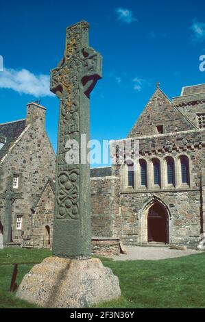 Iona Abbey,Argyll and Bute, Scotland in 1998 Stock Photo