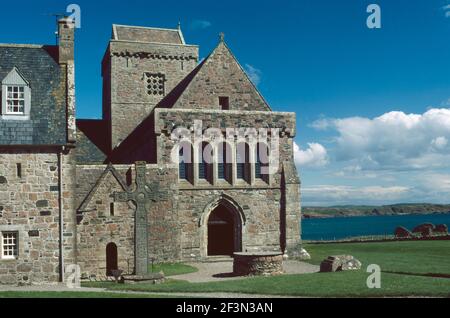 Iona Abbey,Argyll and Bute, Scotland in 1998 Stock Photo