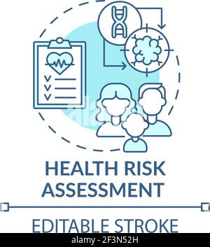 Health risk assessment concept icon Stock Vector Image & Art - Alamy