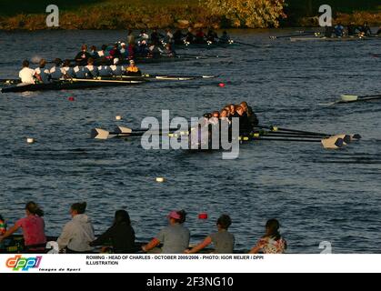 ROWING - HEAD OF CHARLES - OCTOBER 2005/2006 - PHOTO: IGOR MEIJER / DPPI ILLUSTRATION Stock Photo