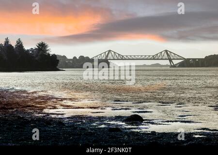The Bridge of Connel carries the A828 road from Oban to Fort William over the mouth of Loch Etiva Stock Photo