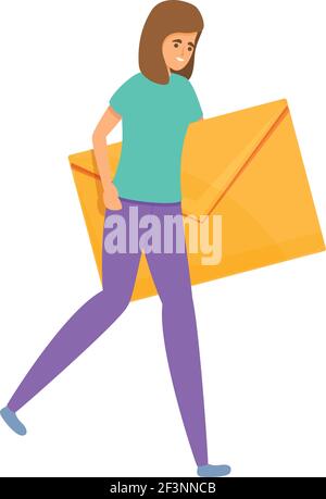 Email interaction icon. Cartoon of email interaction vector icon for web design isolated on white background Stock Vector