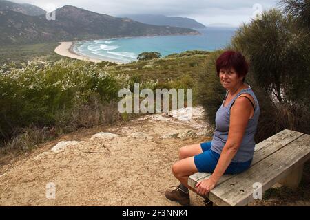 Tidal Overlook in Wilsons Promontory National Park in Victoria in Australia Stock Photo