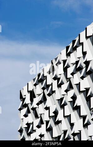 CHARLES STREET CAR PARK, Sheffield, South Yorkshire. Detail view of 'The Cheese Grater'. Stock Photo