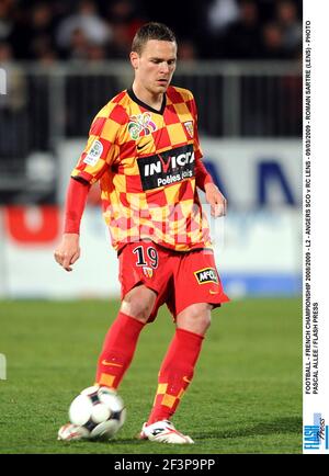 Fanion Sports Réunis Colmar SRC Vs RC Lens 32e Coupe De France 1992 - 10x9 Cm