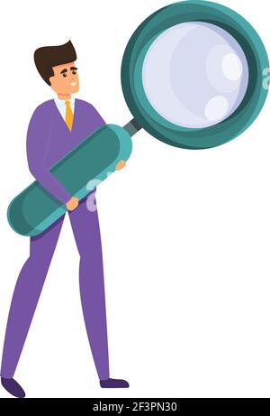 Search personal assistant icon. Cartoon of Search personal assistant vector icon for web design isolated on white background Stock Vector