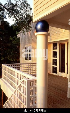 Urban Residence, Niceville Florida,Detail Veranda,Archimax Inc. Stock Photo