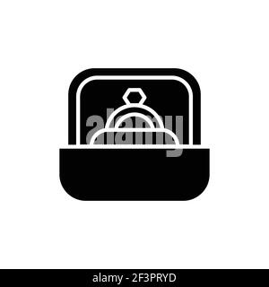 Proposal in marriage line icon. Isolated vector element. Stock Vector