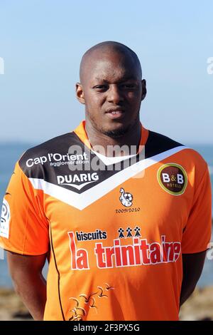 FOOTBALL - FRENCH CHAMPIONSHIP 2009/2010 - L1 - FC LORIENT PRESENTATION - 4/10/2009 - PHOTO PASCAL ALLEE / FLASH PRESS - NAMAIE MENDY Stock Photo