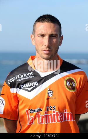 FOOTBALL - FRENCH CHAMPIONSHIP 2009/2010 - L1 - FC LORIENT PRESENTATION - 4/10/2009 - PHOTO PASCAL ALLEE / FLASH PRESS - MORGAN AMALFITANO Stock Photo