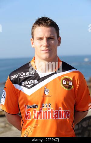 FOOTBALL - FRENCH CHAMPIONSHIP 2009/2010 - L1 - FC LORIENT PRESENTATION - 4/10/2009 - PHOTO PASCAL ALLEE / FLASH PRESS - KEVIN GAMEIRO Stock Photo