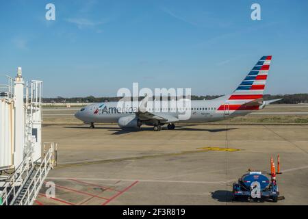 American Airlines at Memphis International airport Tennessee Stock Photo