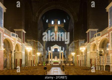 Altar of Westminster Cathedral, built from 1895-1903 in Byzantine revival style, London Stock Photo