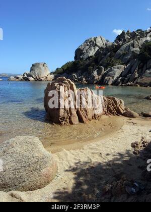 Palau, Sardinia, Italy. Cala Martinella beach Stock Photo