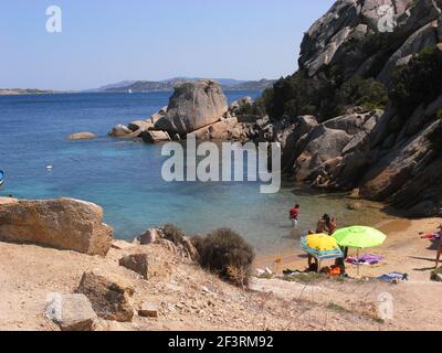 Palau, Sardinia, Italy. Cala Martinella beach Stock Photo