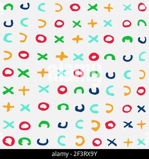 Seamless pattern with multi-coloredshapes. Stock Vector