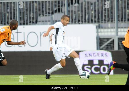 FOOTBALL - FRENCH CHAMPIONSHIP 2011/2012 - L2 - SCO ANGERS v STADE DE REIMS - 26/08/2011 - PHOTO PASCAL ALLEE / DPPI - STEVIE RIGA (SCO) Stock Photo