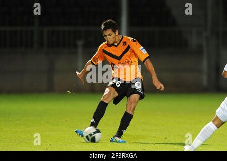 FOOTBALL - FRENCH CHAMPIONSHIP 2011/2012 - L2 - SCO ANGERS v STADE DE REIMS - 26/08/2011 - PHOTO PASCAL ALLEE / DPPI - AISSA MANDI (REIMS) Stock Photo