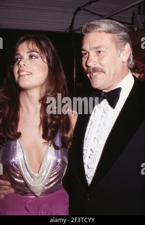 Lisa Sohm And Jerry Buss 1980 Credit: Ralph Dominguez/MediaPunch Stock Photo