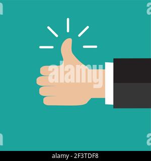 Thump up vector sign Stock Vector