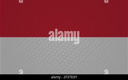 Poland flag with waving grunge texture. Vector background. Stock Vector