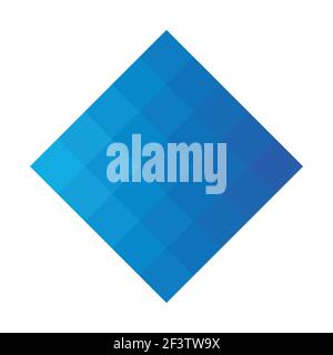 Abstract pixelized mosaic logo design Stock Vector