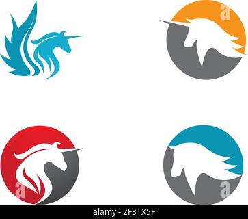 Pegasus Vector Logo Template vector illustration Stock Vector