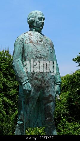 Statue of Admiral Francois Joseph Paul de Grasse in Virginia Beach, Virginia. Stock Photo