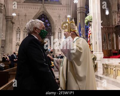 Cardinal Timothy Dolan and Governor Kathy Hochul attend 264th St ...