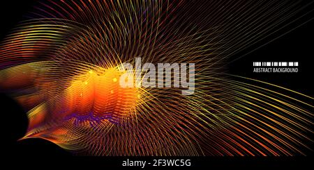 Abstract colorful background vector template with blended multiple geometric shapes Stock Vector