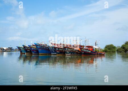 ponnani fishing harbour Stock Photo