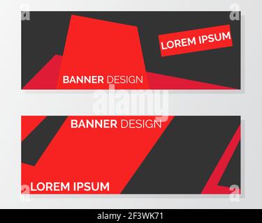 Illustration vector design of banner template for business Stock Vector
